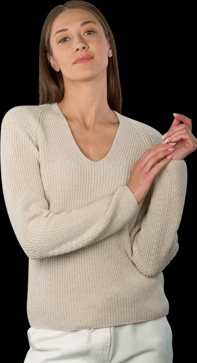 Image du produit Marc O'Polo Cardigan Stich Pullover V-Neck sandy melange (M)