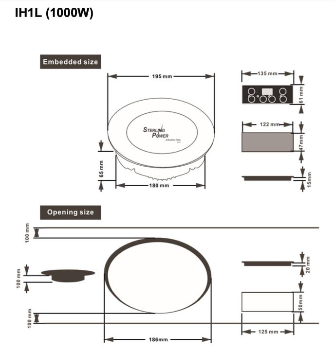 Produktbild Sterling Power Induktions Herdplatte