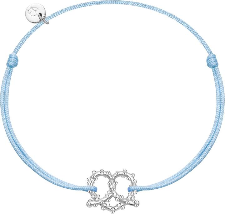 Immagine prodotto Glanzstücke München Bracciale da donna con cuore pretzel - 36404 (22 cm, Argento)