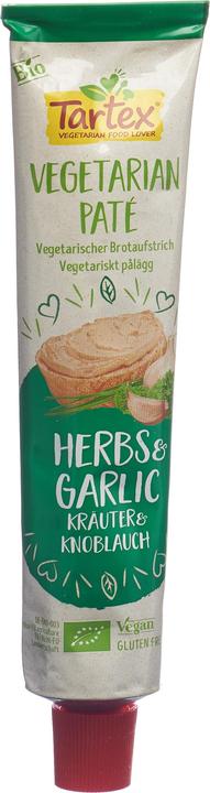 Produktbild Tartex Kräuter und Knoblauch Aufstrich Tube Bio (200 g)