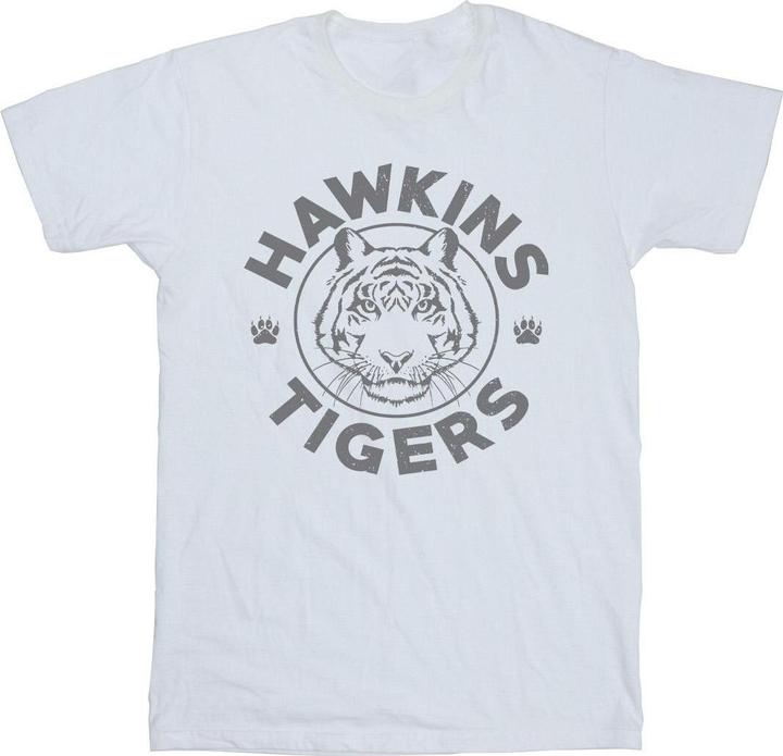 Netflix Stranger Things Hawkins Grey Tiger TShirt Jungen