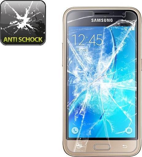 Produktbild Protectorking 2x Panzerfolie Anti-Shock HD Klar (2 Stück, Samsung Galaxy J1)
