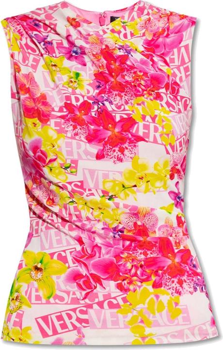 Versace Sleeveless Printed Top