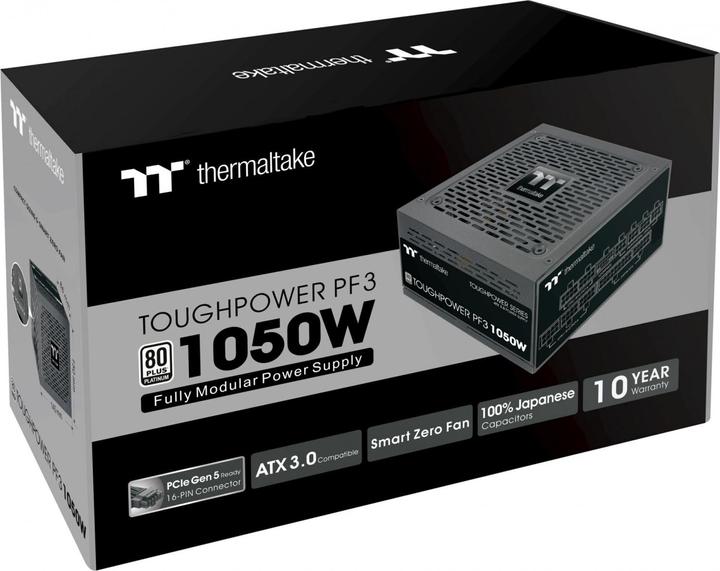 Actual product image Thermaltake ToughPower PF3 1050W Gen 5 Power Supply ATX 3.0 80+ Platinum PCle 5.0 (1050 W)