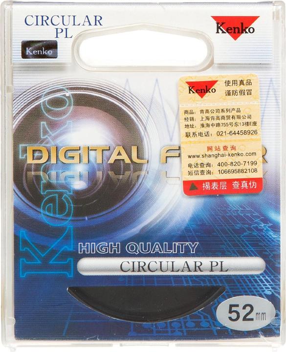 Produktbild Kenko Circular Polarizer (Variable Contrast Control/Glare Reduction) Filter 52mm (52 mm, Polarisationsfilter)