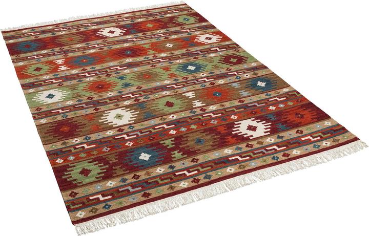 Produktbild Theko Natur Teppich Kelim Sumak Modern (140 x 200 cm)