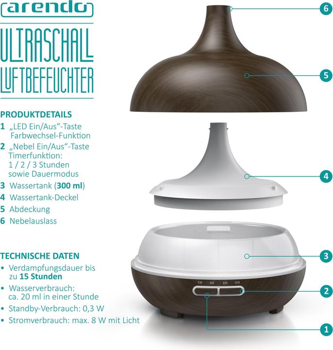 Produktbild Arendo Diffuser (300 ml)