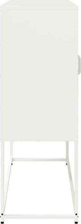 Image du produit VidaXL Sideboard Blanc 100,5x39x107 cm Acier laminé à froid Commode Armoire