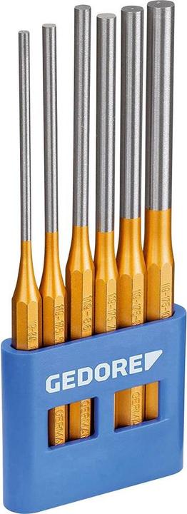 Gedore 119 L Pin punch set, long form, 6 pieces in PVC holder
