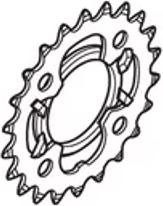 Image du produit Shimano Plateau Acera FC-M391 26 dents noir avec protection de chaîne (26)