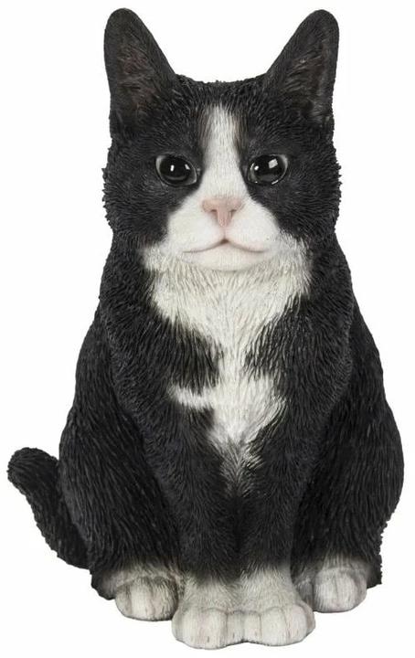 Produktbild Arts Dekofigur Katze Sitzend, 19.5 cm, Schwarz/Weiss, Bewusste
