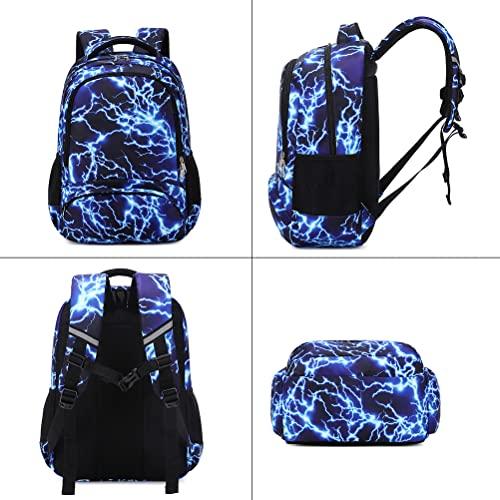 Immagine prodotto Only-Bags.Store Set di borse per la scuola con pranzo al sacco Astuccio per matite Zaino scolastico per adolescenti