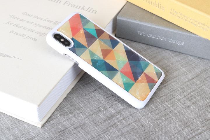 Image du produit Ikins SmartPhone case iPhone XS/S mosaic white (Apple iPhone XS)