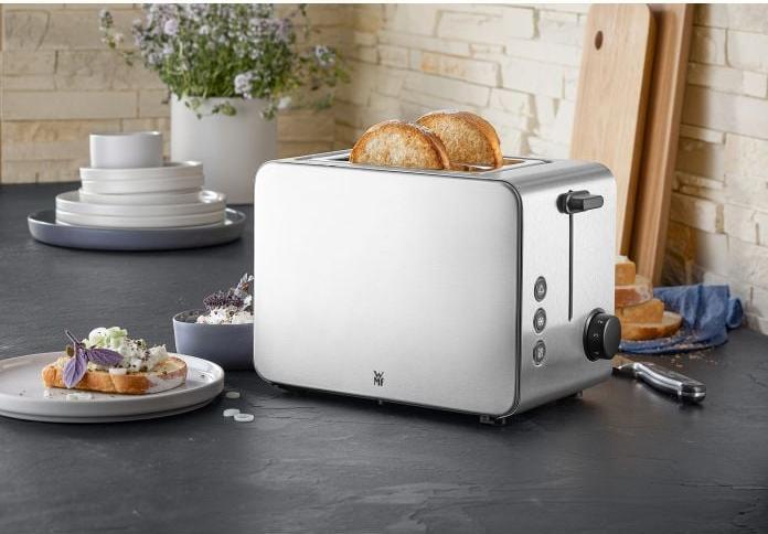 Actual product image WMF Stelio double-slot toaster with bread roll top and bagel function