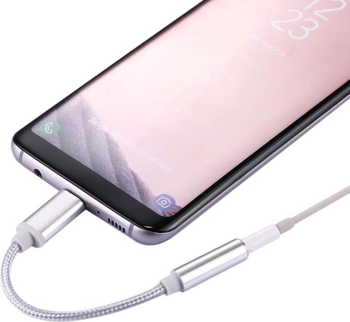 Produktbild Calitron Audio Adapter USB-C - Typ C Konverter Adapterkabel, silber (0.10 m, USB 3.2 Gen 1)