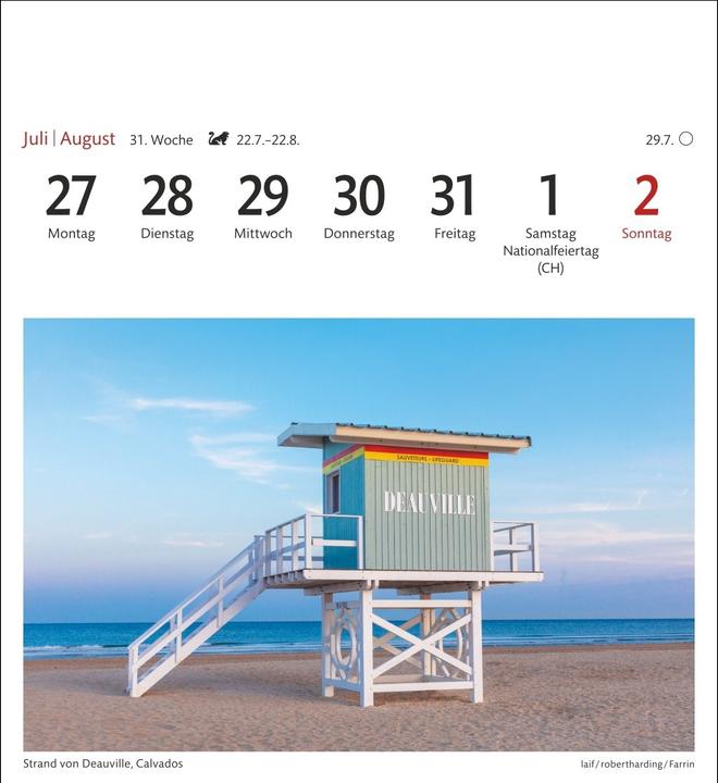Produktbild Harenberg Bretagne & Normandie Sehnsuchtskalender 2026 - Wochenkalender mit 53 Postkarten (Deutsch)