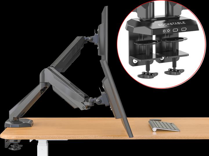 Actual product image Rockstable Prof. Double USB Black (Table, 32")