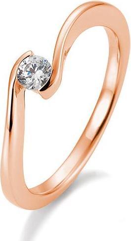 Breuning Ring Schwung 0,05-0,30ct. (54, 585/14 K Gold)