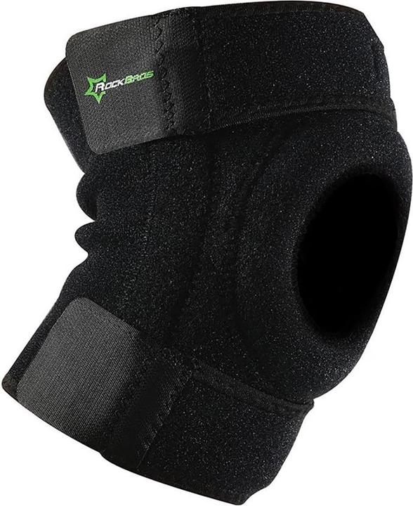 Actual product image Rockbros LF1106L sports protector for patella and knee joint, size L - black (2 pcs.) (L, Knee pad)