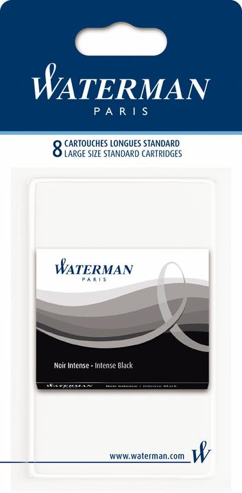 Waterman Cartouche d'encre Stand. Intense (Encrier, Noir)