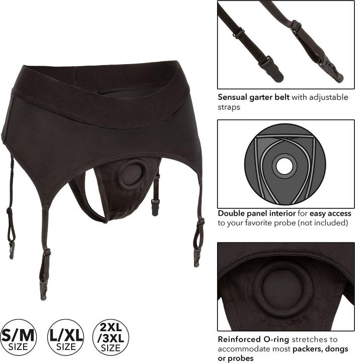 Actual product image CalExotics Boundless™ Thong with Garter - L/XL (L, XL)