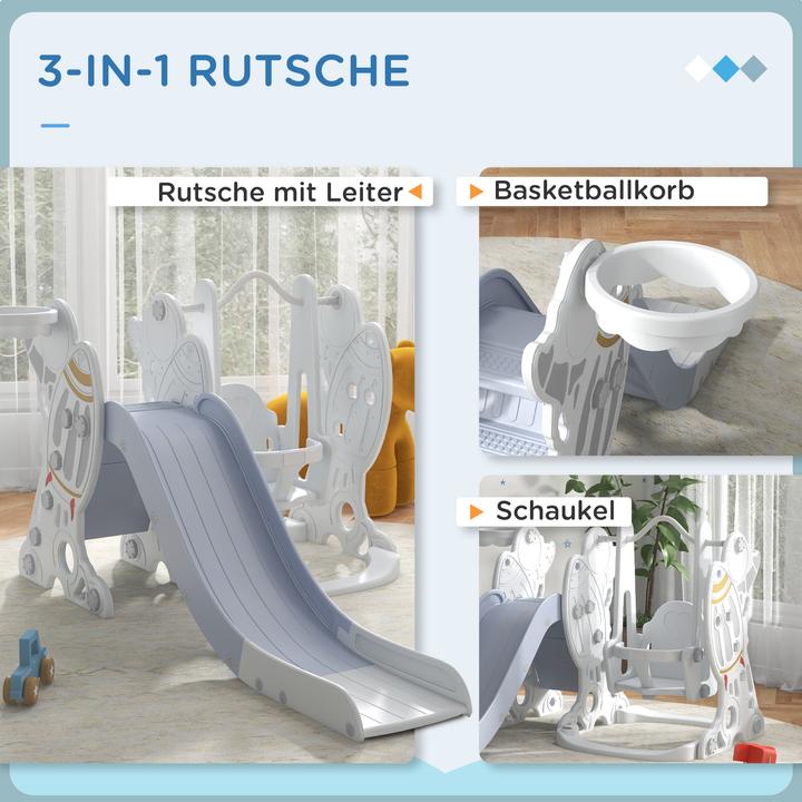 Produktbild Aiyaplay Kinderschaukel mit Rutsche und Ball