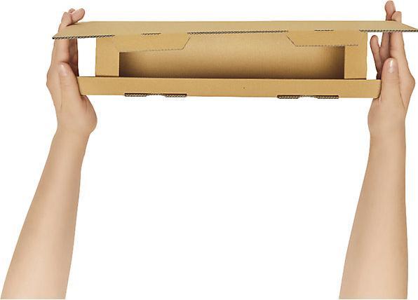 Actual product image kaiserkraft Wine bottle box, white, for 3 bottles, 8+ items. (1 x)
