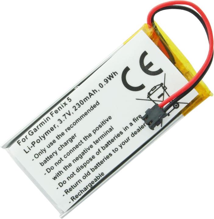 Actual product image Garmin Akku Fenix 5, Li-Polymer, 361-00097-00, 361-00098-00