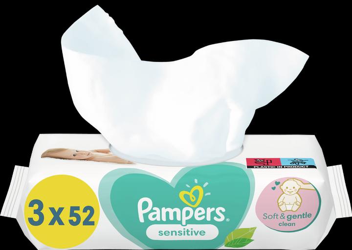 Actual product image Pampers Sensitive (156 Piece)