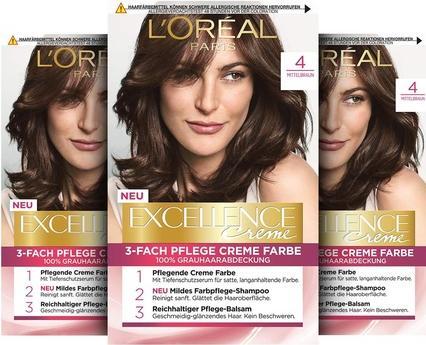 Produktbild L'Oréal Paris Loreal, Exzellenz -Creme, Haarfärbemittel 4, 1 Stück (4)