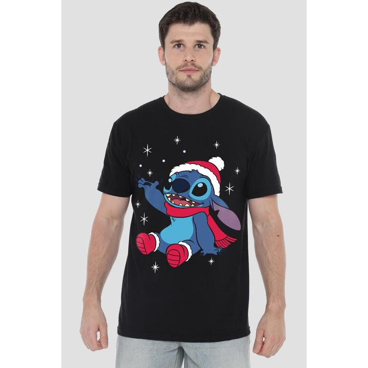 Produktbild Lilo & Stitch TShirt weihnachtliches Design (XL)