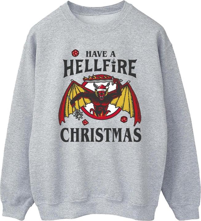 Netflix Stranger Things Hellfire Christmas Sweatshirt (S)