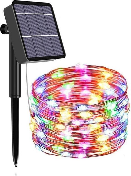 Actual product image Hermex 22m LED light garland solar fairy lights garden lighting RGB (22 m)