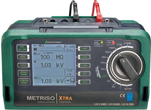 Actual product image Gossen Insulation meter Metrawatt Metriso XT (CAT III 600V, CAT II 1000V)