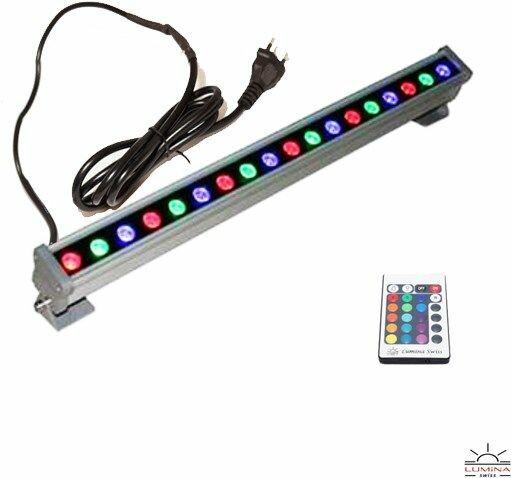 Immagine prodotto Lumina Swiss Wallwasher LED RGB 100 cm (con telecomando) (2000 lm, IP65)