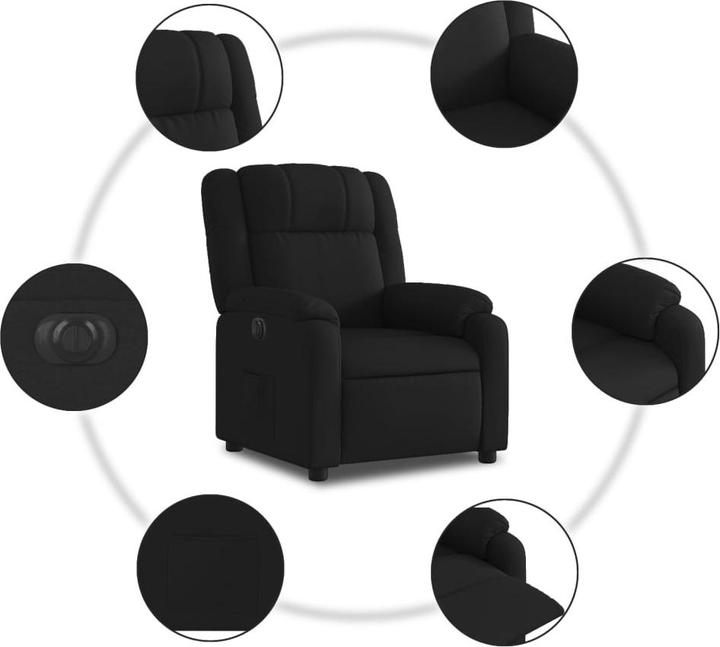 Produktbild VidaXL Relaxsessel Fernsehsessel Liegesessel Sessel Elektrisch Schwarz Stoff