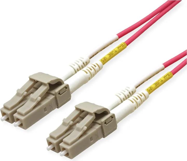 Produktbild Roline LWL-Kabel 50/125µm OM4, LC/LC, Low-Loss-Stecker (LSOH, CAT6, 7 m)