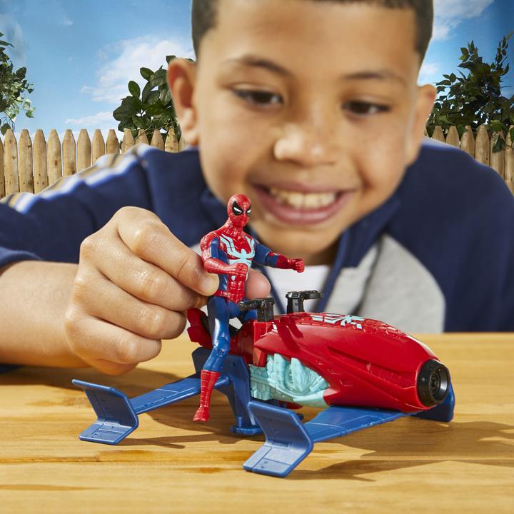 Actual product image Spiderman SPIDER-MAN playset Web splashers vehicle