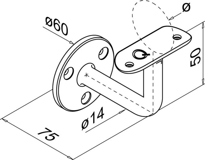 Productafbeelding Q-Railing Leuningsteunen Q-LINE® (Roestvrij staal V2A)