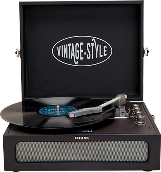 Actual product image Aiwa VPX-1971BK Turntable, black (Automatic)