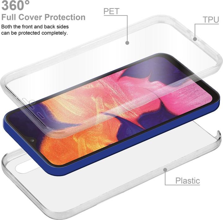 Actual product image Cadorabo TPU 360 Degree Case Cover (Samsung Galaxy A10, HTC One M10)