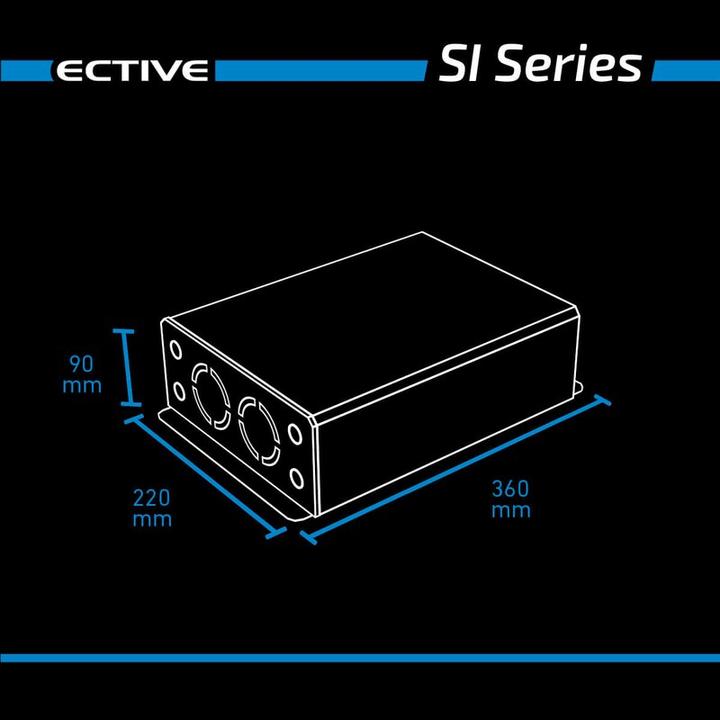 Actual product image Ective SI152 Sine Wave Inverter 1500W/12V Sine Wave Inverter