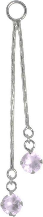 Immagine prodotto Bijouteria Piercing pendente (Argento 925, Vetro (di orologio))