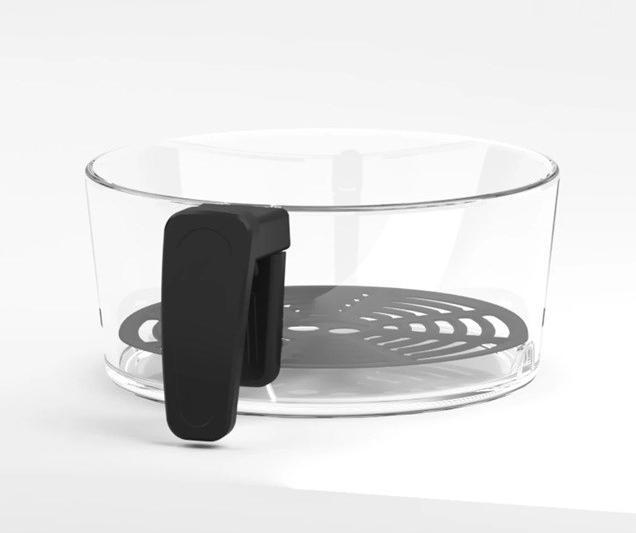 Actual product image Sponge Air Fryer Glass