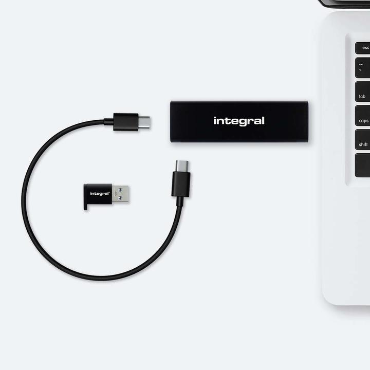 Actual product image SlimXpress Portable SSD 500 GB Black (0.50 TB)