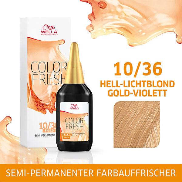 Produktbild Wella Color Fresh Acid (10/36 Hell-Lichtblond Gold-Violett)