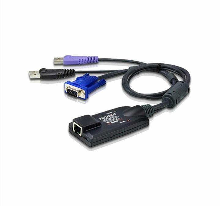 Produktbild Aten 1 x RJ-45 Buchse, 2 x USB Type A Stecker, 1 x HDB-15 Stecker, LED /orange, Kunststoff