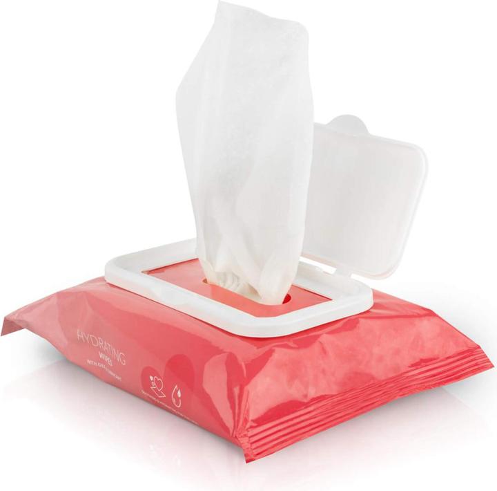 Actual product image EasyGlide Hydrating Wipes with Lubricant and Oils (Intimate wipes)