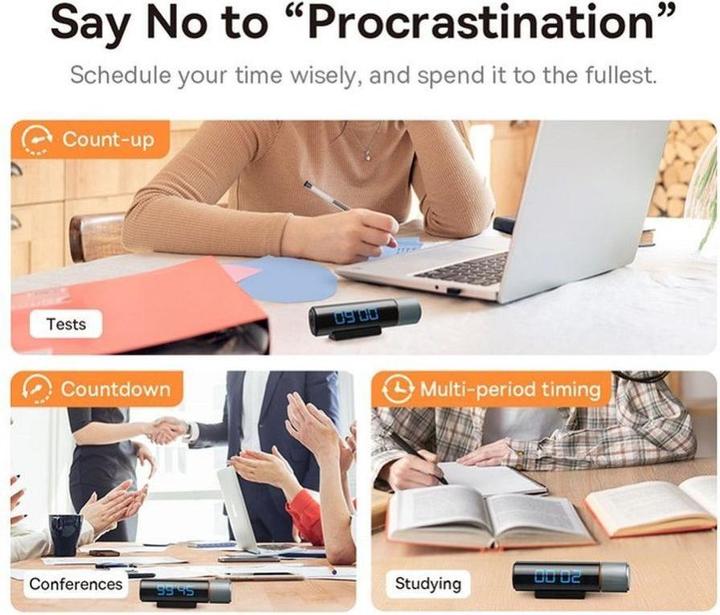 Actual product image Baseus Rotation countdown timer heyo (black)