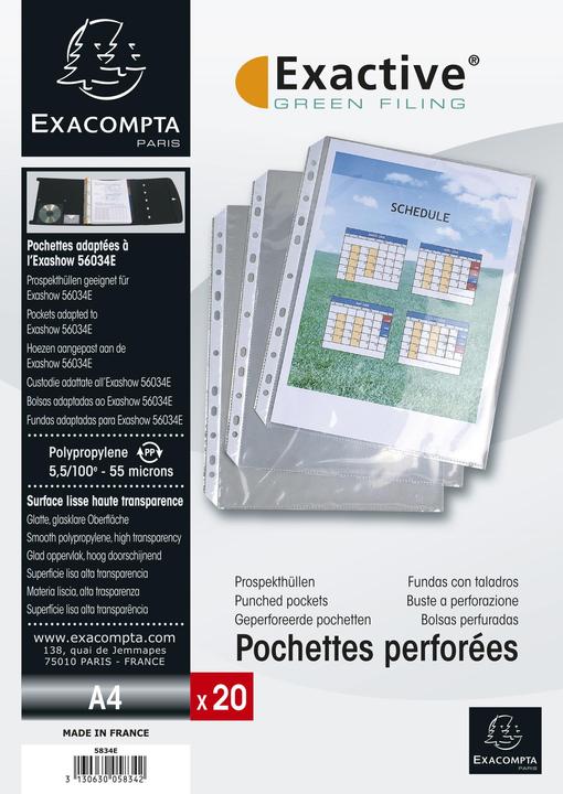 Immagine prodotto Exacompta Tasche per opuscoli (A4, 20 x)